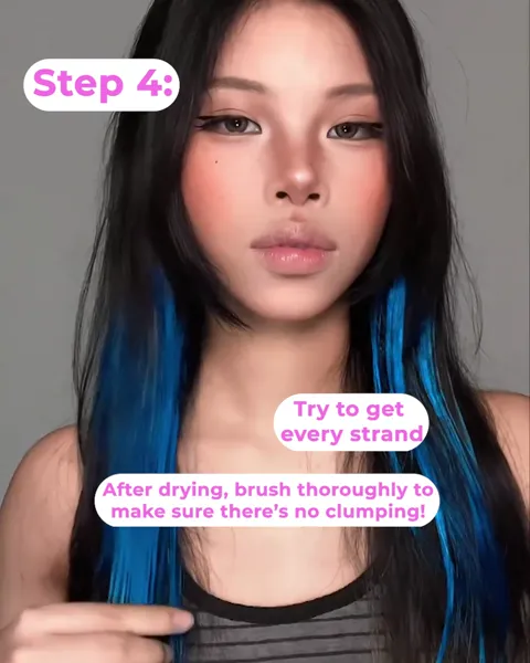 Brush through dry Blendry color