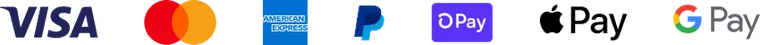 Accepted payment methods: Visa, Mastercard, American Express, PayPal, Shop Pay, Apple Pay, Google Pay
