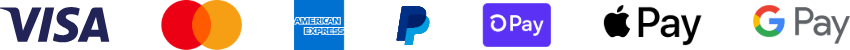Accepted payment methods: Visa, Mastercard, American Express, PayPal, Shop Pay, Apple Pay, Google Pay